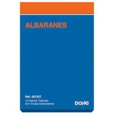 Talonario de Albaranes DOHE 50122T 1/4 10 Piezas 150 Hojas