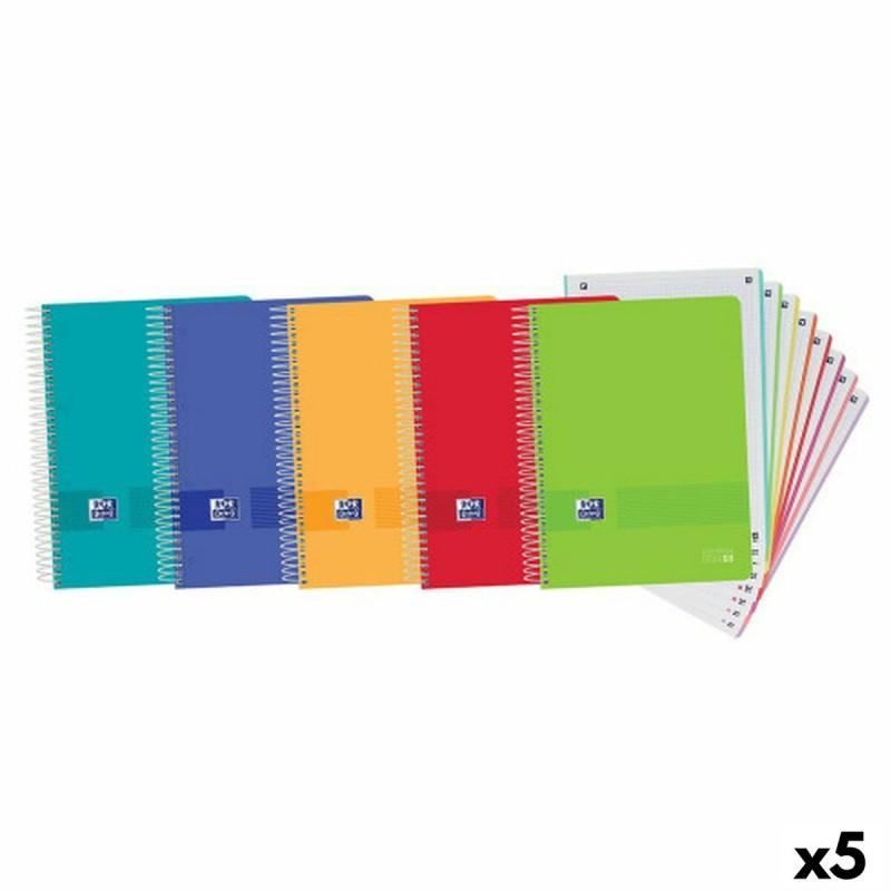 Set de Cuadernos Oxford Multicolor A4 (5 Unidades)