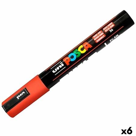 Marcador POSCA PC-5M Rojo (6 Unidades)