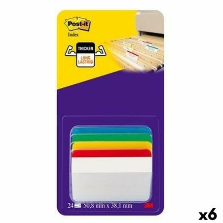 Set de Notas Adhesivas Post-it Index Multicolor 51 x 38 mm (6 Unidades)