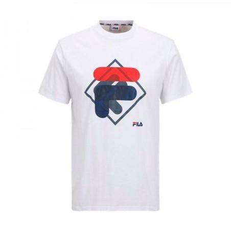 Camiseta de Manga Corta Infantil Fila FAT0340 10001 Blanco