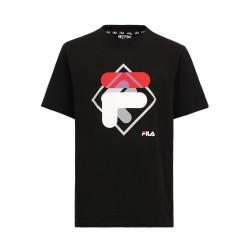 Camiseta de Manga Corta Infantil Fila  FAT0340 80010  Negro