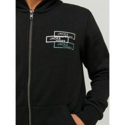 Sudadera con Capucha Niño Jack & Jones JCOSPACE LOGO SWEAT 12221210 Negro