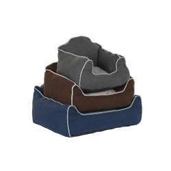 Cama para mascota DKD Home Decor Azul Marrón Gris 72 x 61 x 34 cm