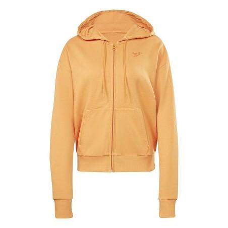 Sudadera con Capucha y Cremallera Mujer Reebok  RI SL FRENCH TERRY H54756  Naranja