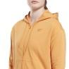 Sudadera con Capucha y Cremallera Mujer Reebok  RI SL FRENCH TERRY H54756  Naranja