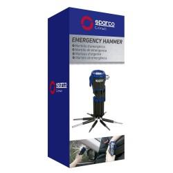 Martillo de emergencia Sparco SPCT166 30 Lm Negro/Azul Multiusos