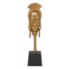 Figura Decorativa 11 x 10,5 x 46 cm Negro Dorado Africana