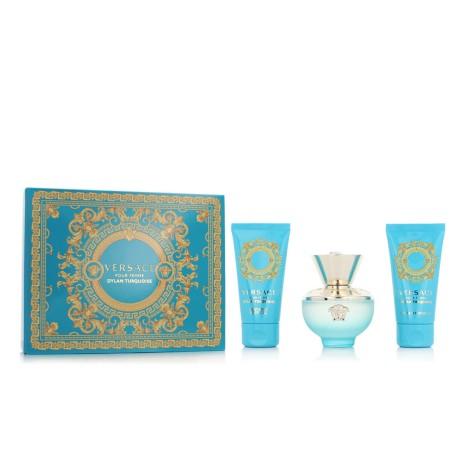 Set de Perfume Mujer Versace EDT Dylan Turquoise 3 Piezas