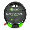Cable con candado Citadel Manhattan cc 150/8/c Combinación Negro 150 cm