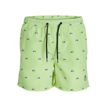 Bañador Hombre PSTFIJI JJSWIM MINI STRIPE LY  Jack & Jones 12227350 Verde