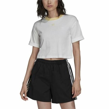 Camiseta de Manga Corta Mujer Adidas Tiny Trefoil Blanco