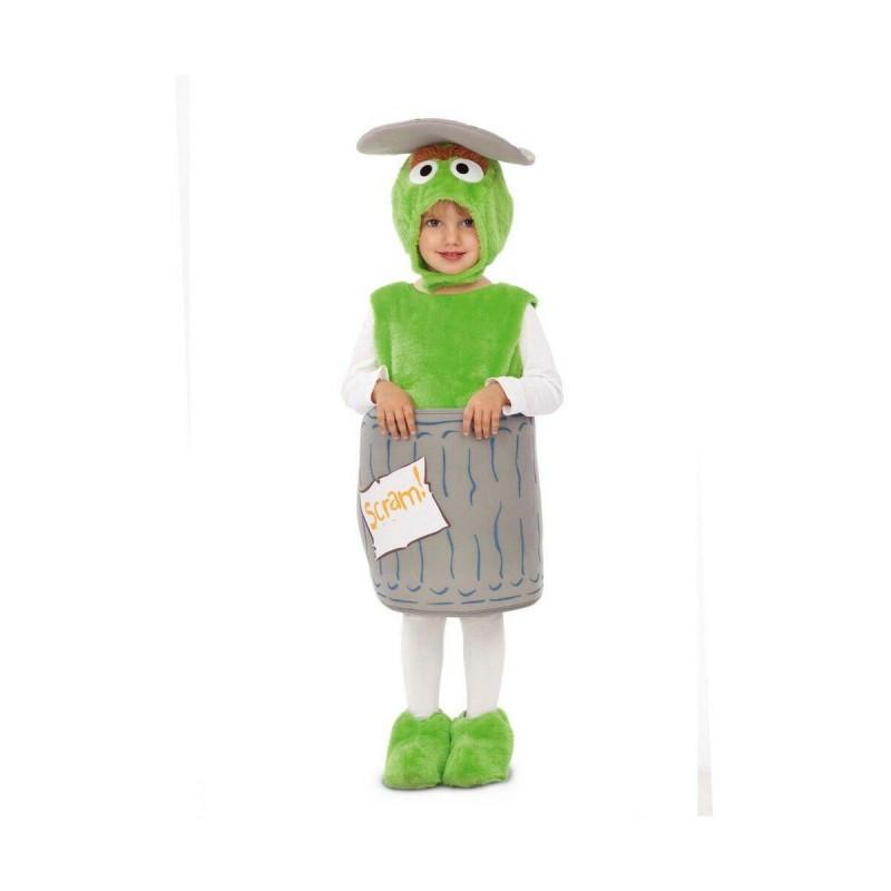 Disfraz para Bebés My Other Me Oscar the Grouch Sesame Street Verde (4 Piezas)