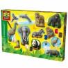 Juego de Plastilina SES Creative Molding and Painting - Animals