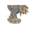 Figura Decorativa DKD Home Decor 14,3 x 7,5 x 20 cm Azul Turquesa Gallo Decapé (2 Unidades)