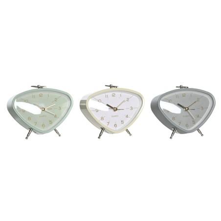 Reloj Despertador DKD Home Decor 11,5 x 4 x 10 cm Metal PVC Vintage (3 Piezas)