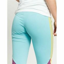 Mallas Deportivas de Mujer Adidas  High-Waisted Aguamarina