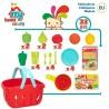 Set de Alimentos de Juguete Colorbaby Menaje y utensilios de cocina 33 Piezas (12 Unidades)