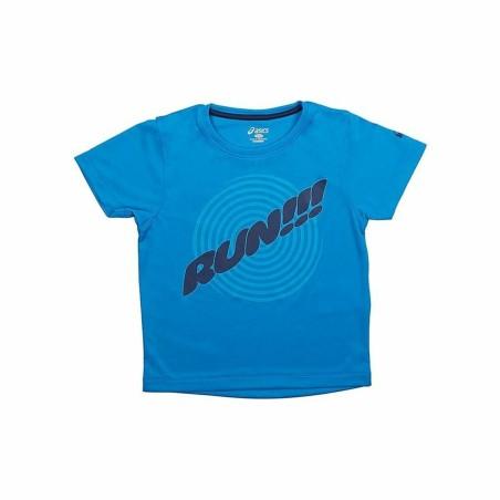 Camiseta de Manga Corta Infantil Asics Run Azul