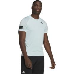 Camiseta de Manga Corta Hombre Adidas Club Tennis 3 Stripes Blanco