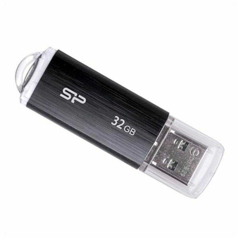 Memoria USB Silicon Power SP032GBUF2U02V1K 32 GB USB 2.0 Negro 32 GB