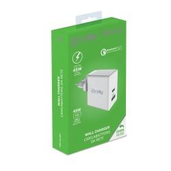 Cargador de Batería Celly TCUSBC45WWH Blanco