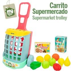 Carro de Compra Colorbaby My Home Juguete 12 Piezas 15 x 10 x 6 cm 8 Unidades