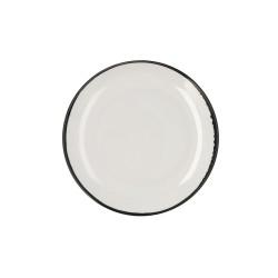 Plato Llano Ariane Vital Filo Blanco Cerámica Ø 27 cm (6 Unidades)