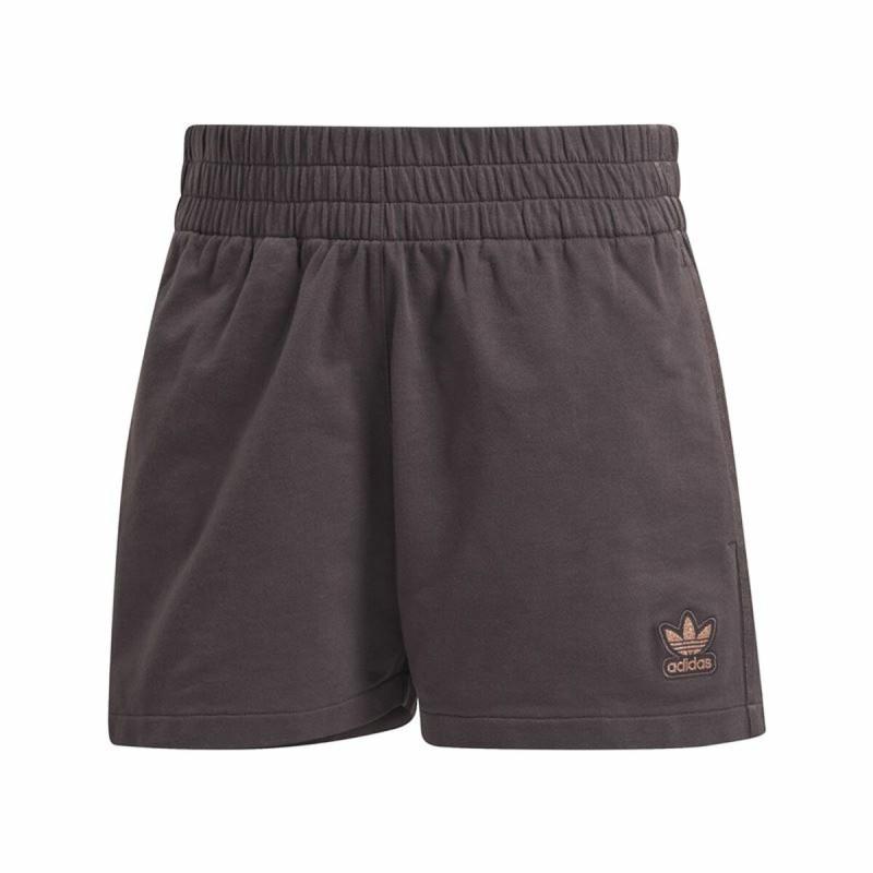 Pantalones Cortos Deportivos para Mujer Adidas Originals 3 stripes Marrón