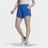 Pantalones Cortos Deportivos para Mujer Adidas Originals Adicolor 3D Trefoil Azul