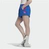 Pantalones Cortos Deportivos para Mujer Adidas Originals Adicolor 3D Trefoil Azul