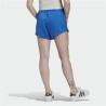 Pantalones Cortos Deportivos para Mujer Adidas Originals Adicolor 3D Trefoil Azul