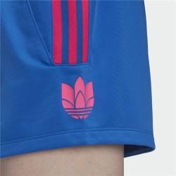 Pantalones Cortos Deportivos para Mujer Adidas Originals Adicolor 3D Trefoil Azul