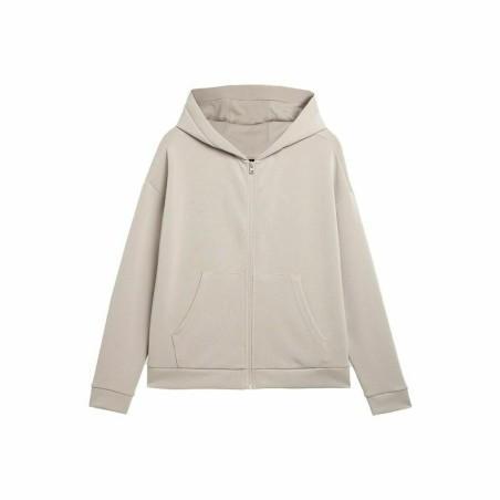 Sudadera con Capucha Mujer 4F BLD041 Beige Yoga