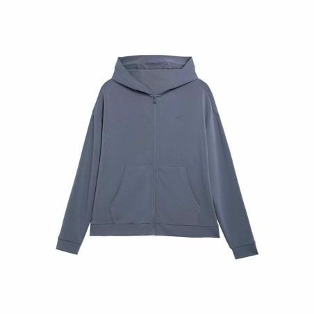 Sudadera con Capucha Mujer 4F BLD041 Azul Yoga