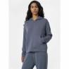 Sudadera con Capucha Mujer 4F BLD041 Azul Yoga