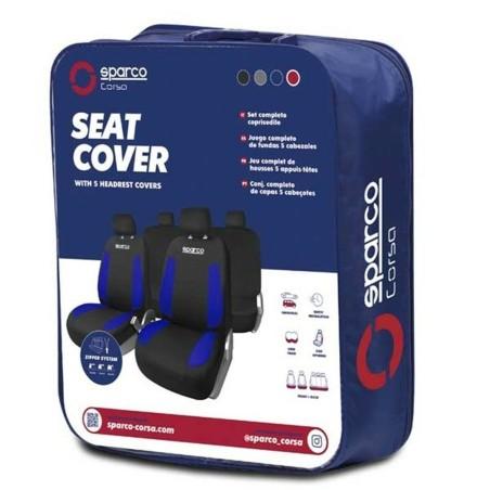 Fundas para Asientos de Coche Sparco Strada Negro/Azul