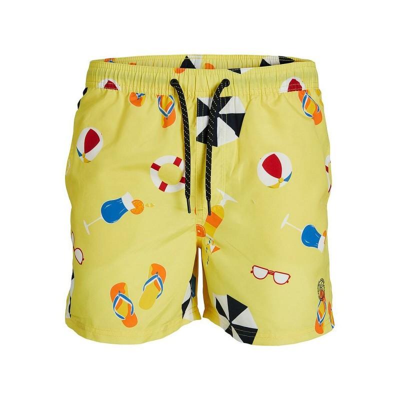 Bañador Hombre Jack & Jones  BIG PRINTS 12227754 Amarillo