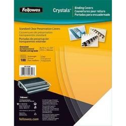Portadas de encuadernación Fellowes Crystals Transparente PVC A4 (100 Unidades)