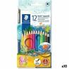 Lápices de Colores Acuarelables Staedtler Noris 12 Piezas Multicolor (10 Unidades)