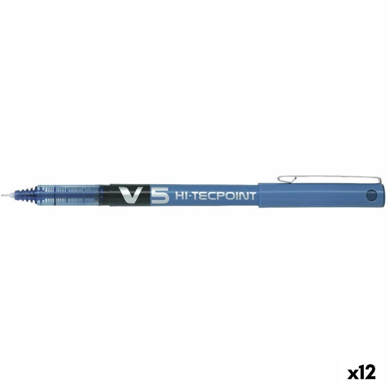 Boligrafo de tinta líquida Pilot V-5 Azul 0,3 mm (12 Unidades)