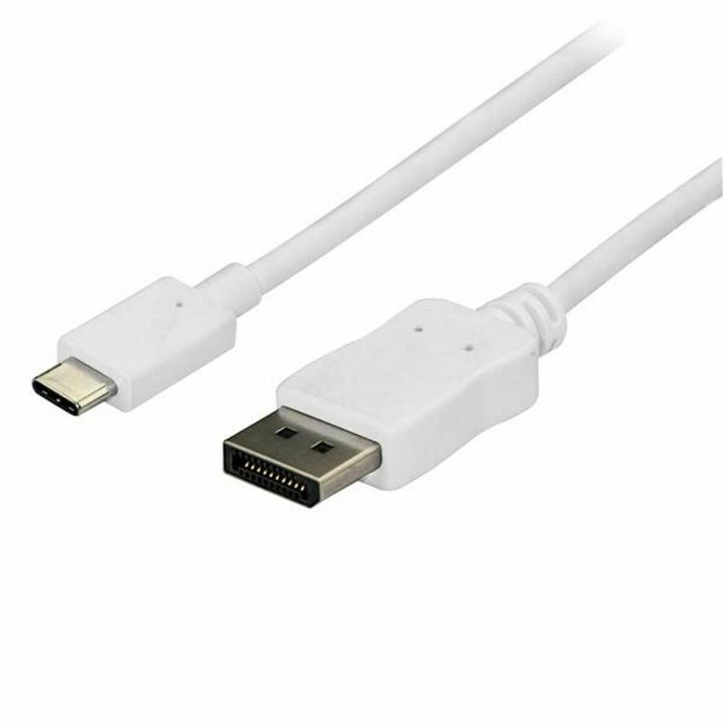 Adaptador USB C a DisplayPort Startech CDP2DPMM6W 1,8 m Blanco