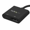 Adaptador USB C a DisplayPort Startech CDP2DPUCP Negro 4K Ultra HD