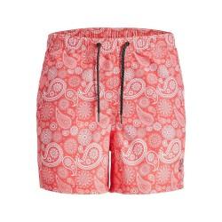 Bañador Hombre SQUAD Jack & Jones PAISLEY 12234512  Rosa