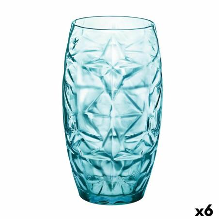 Vaso Oriente Azul Vidrio 470 ml (6 Unidades)