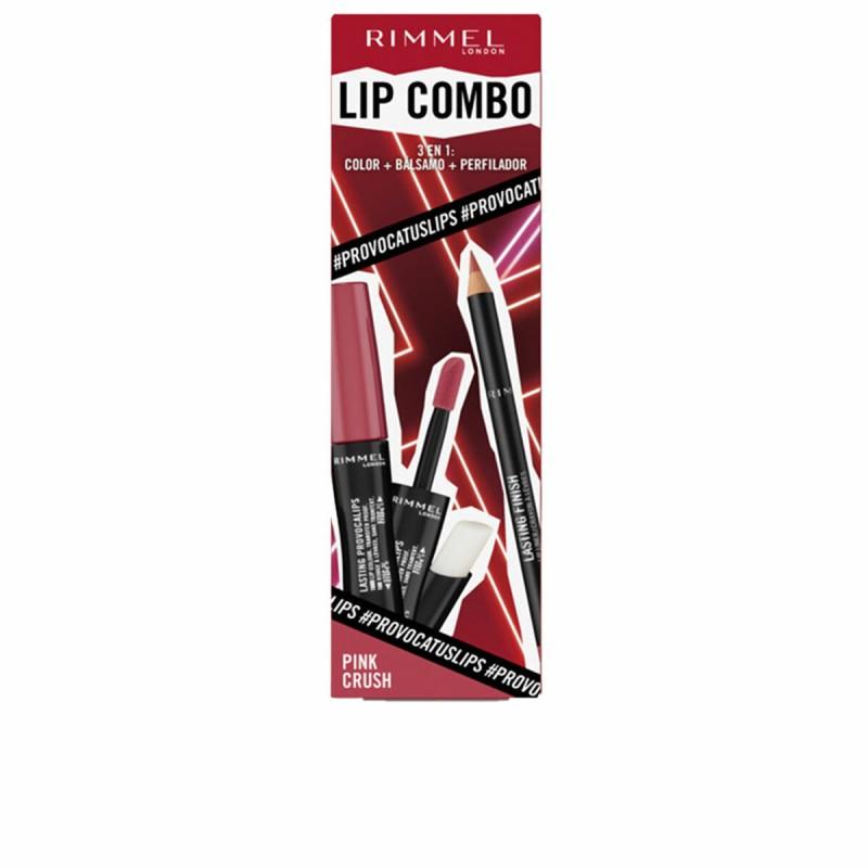 Set de Maquillaje Rimmel London Lip Combo 3 Piezas Pink Crush