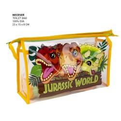 Set de Aseo Infantil para Viaje Jurassic Park 4 Piezas Naranja