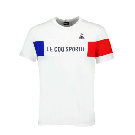 Camiseta de Manga Corta Hombre TRI TEE SS Nº1 M NEW OPTCAL  Le coq sportif 2310012 Blanco