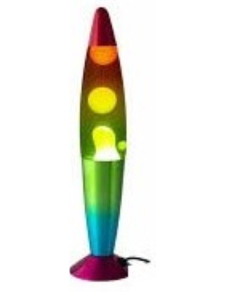 Lampara Metalica de Lava Tricolor 35,5cm