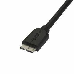 Cable USB a micro USB Startech USB3AUB2MS Negro